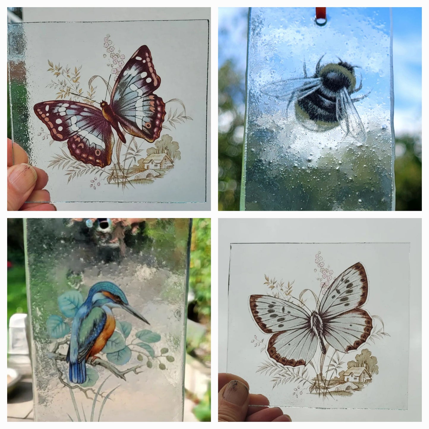 Linda - 4 stained glass pieces