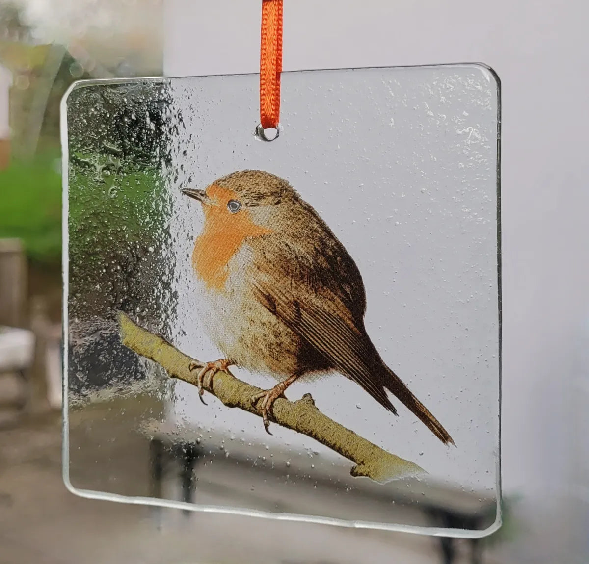 Robin On Branch Sun Catchers voor raam - Acryl hangende tuin s Robin On Branch Sun Catchers voor raam - Acryl hangende tuin s