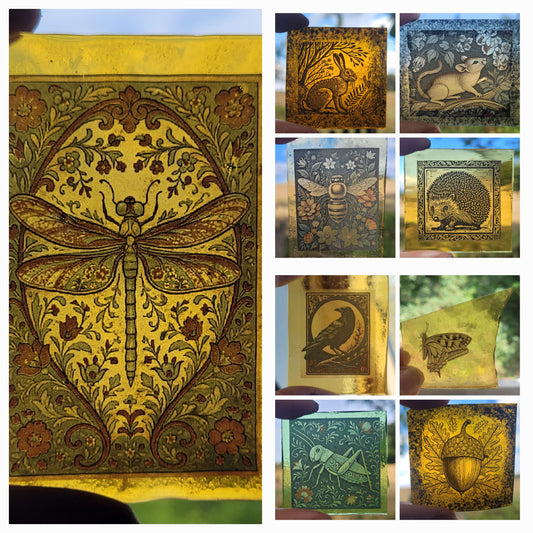Stained glass 9 pieces