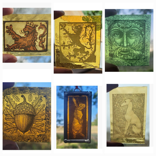 Stained glass 6 pieces LUCY