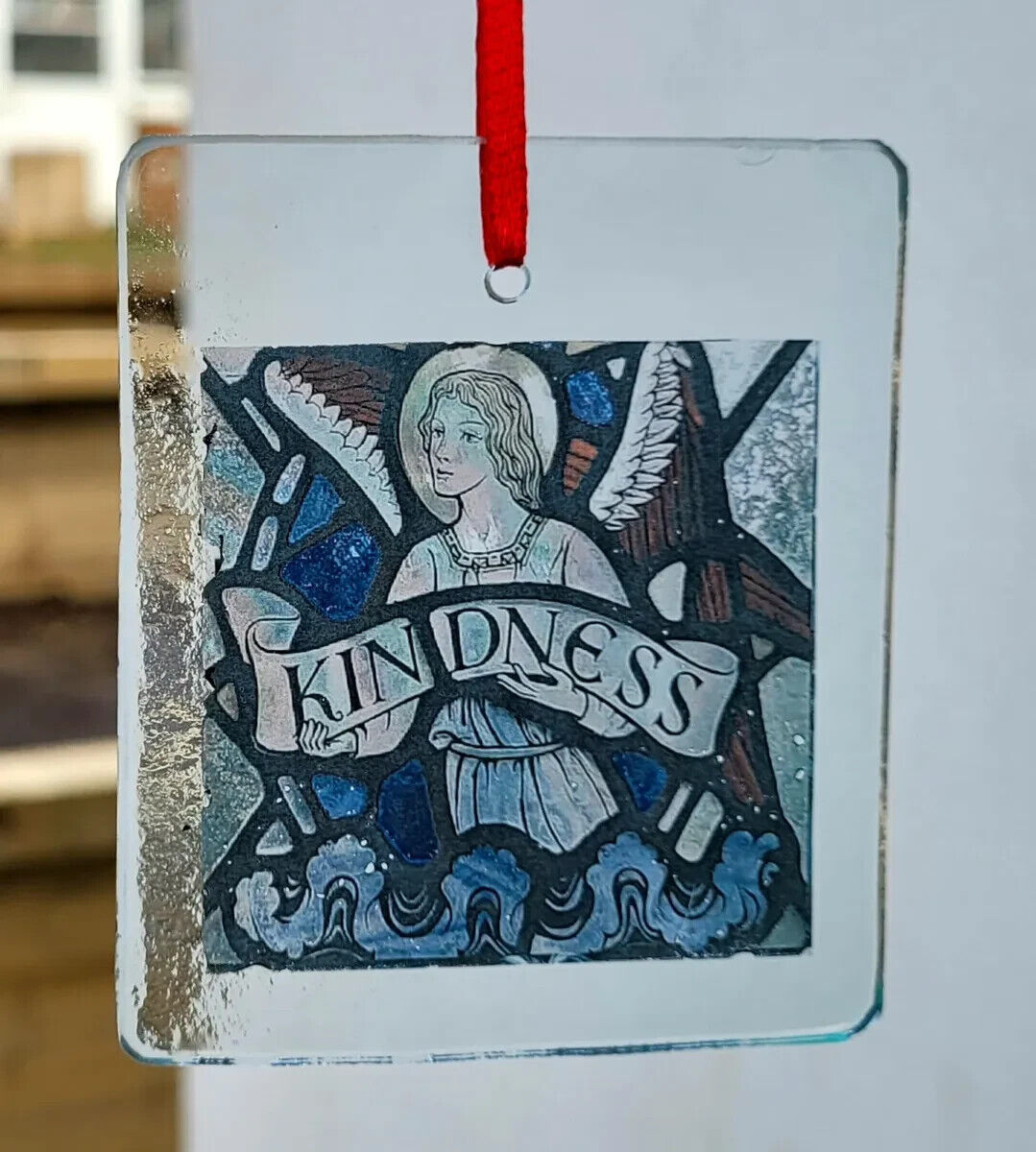 Angel Kindness Suncatcher Archangel sun catcher stained glass