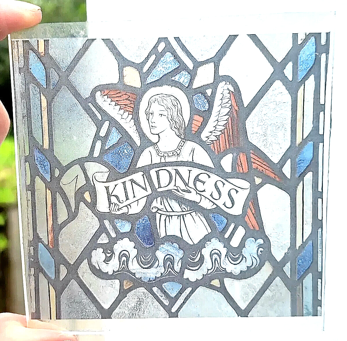 Angel Kindness Archangel piece for stained glass